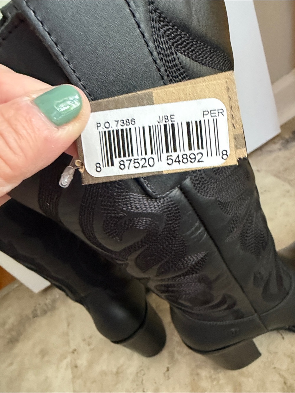 Dingo Hensley Black Women's Western Block Heel Leather Boot size 6 - Picture 7 of 11